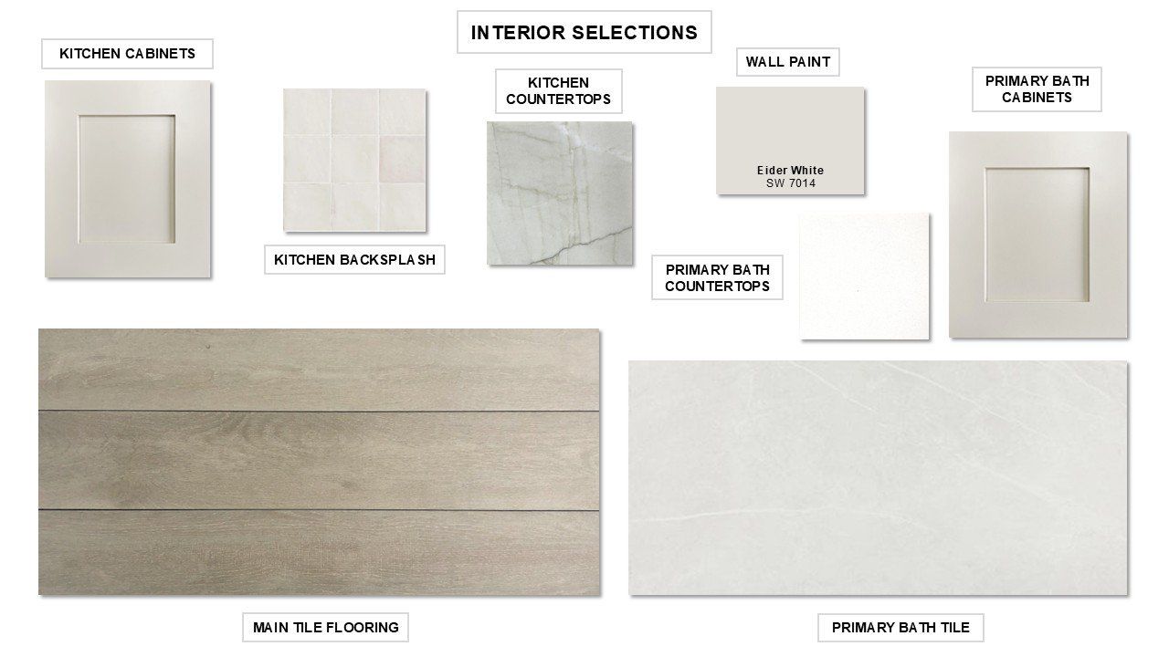 Sample of building materials used in homes in The Heights at Uptown Celina, Celina (Image 2). Sample of building materials used in homes in The Heights at Uptown Celina, Celina (Image 2).