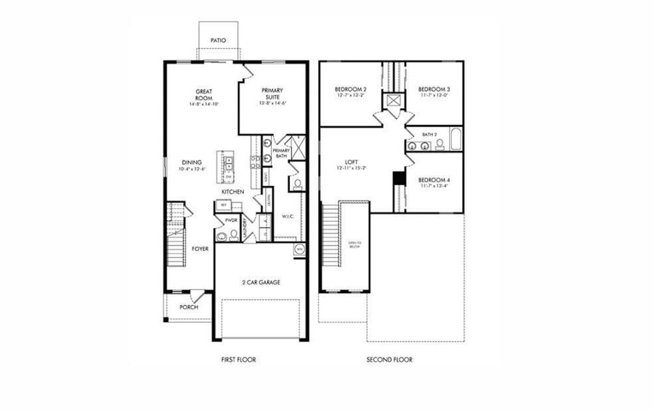 2D floor plan layout of this home in Meritage Homes at Terra Lago - Premier Series, Indiantown, FL (Image 2). 2D floor plan layout of this home in Meritage Homes at Terra Lago - Premier Series, Indiantown, FL (Image 2).