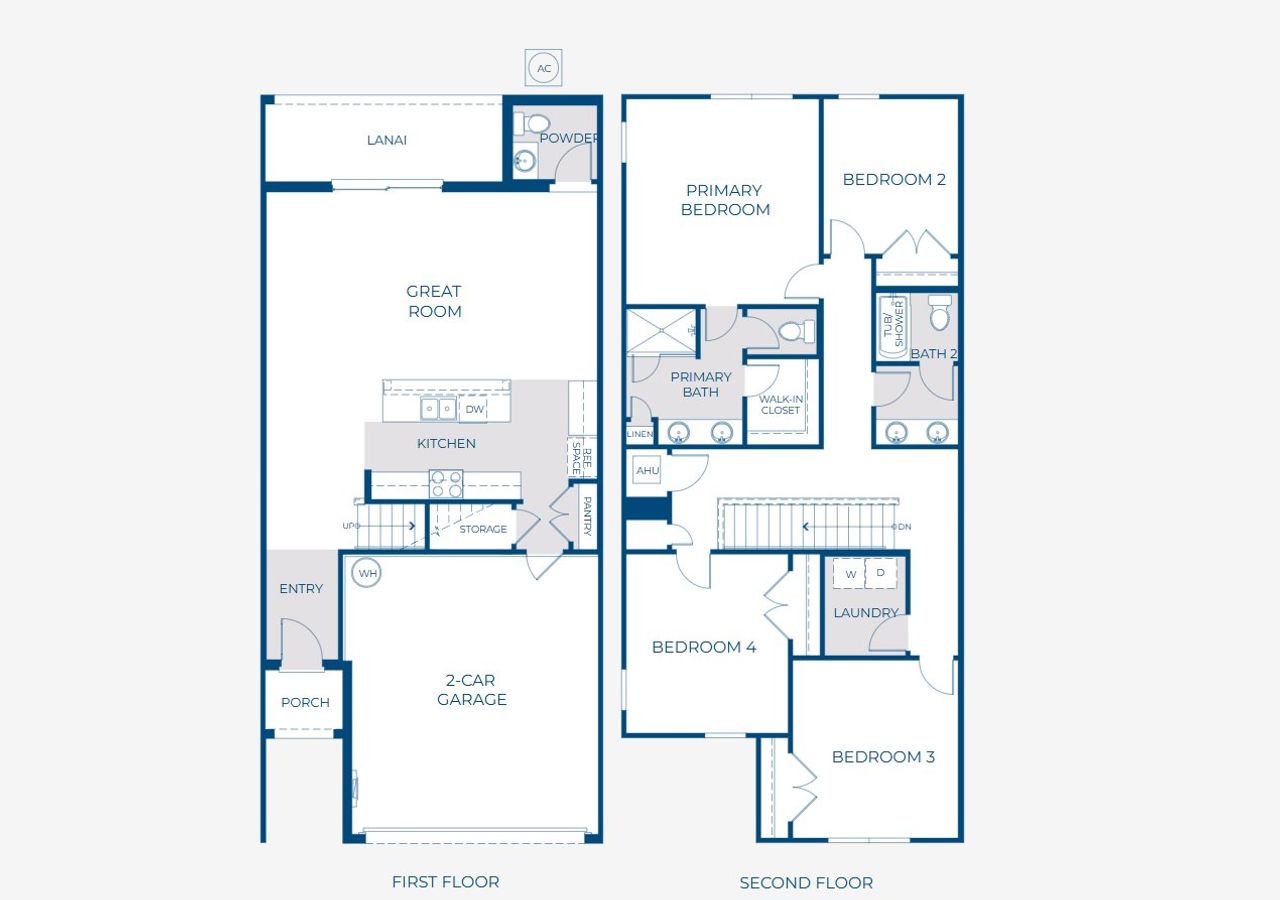 2D floor plan layout of this home in Sky Lakes Towns, St. Cloud, FL (Image 2). 2D floor plan layout of this home in Sky Lakes Towns, St. Cloud, FL (Image 2).