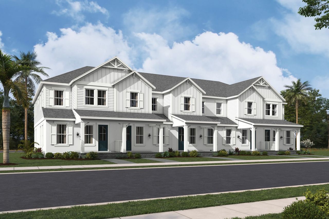 Representative exterior photo of a completed home built from the Blossom by Mattamy Homes in Newfield, Palm City, FL (Image 2).