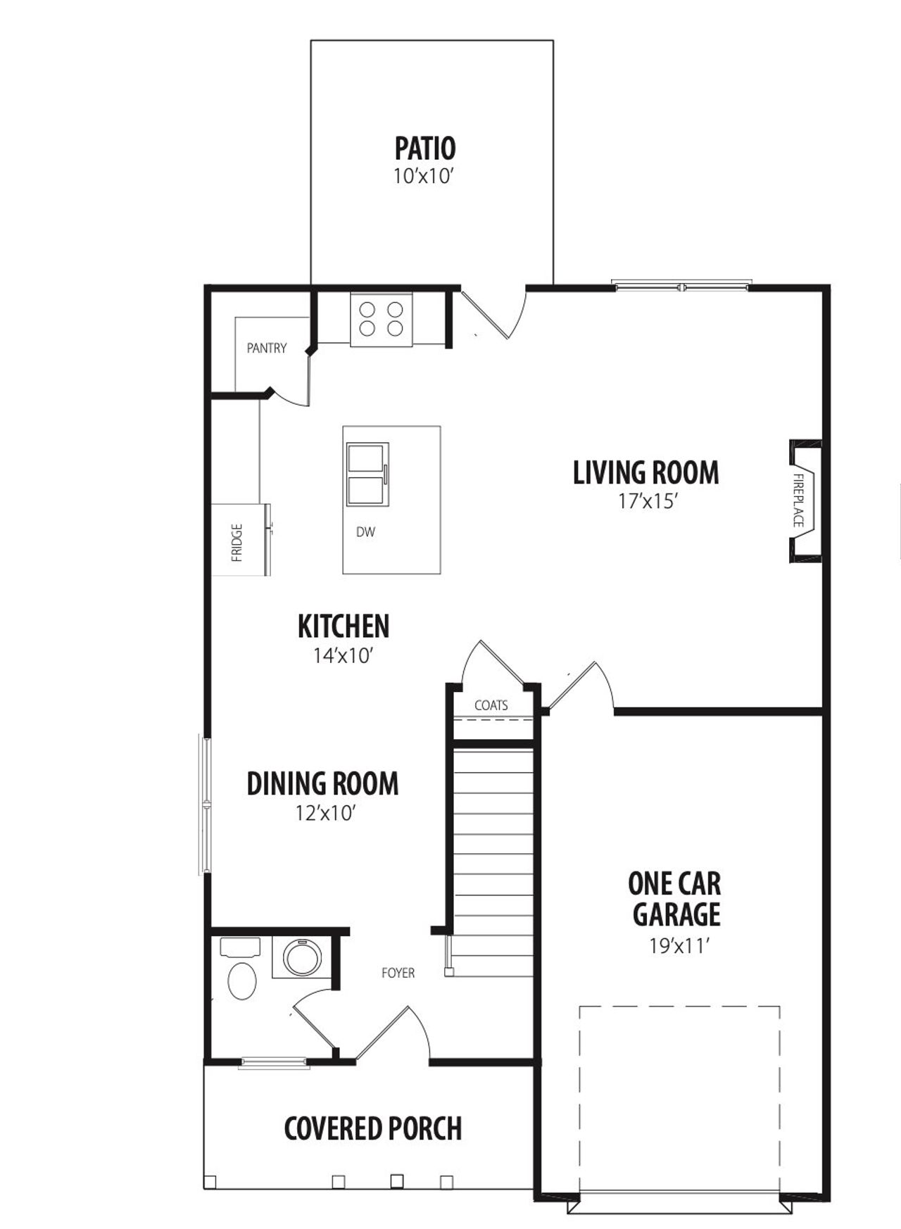 2D floor plan layout for the Roseboro by RiverWILD Homes in Archer's Park, Middlesex, NC (Image 2). 2D floor plan layout for the Roseboro by RiverWILD Homes in Archer's Park, Middlesex, NC (Image 2).