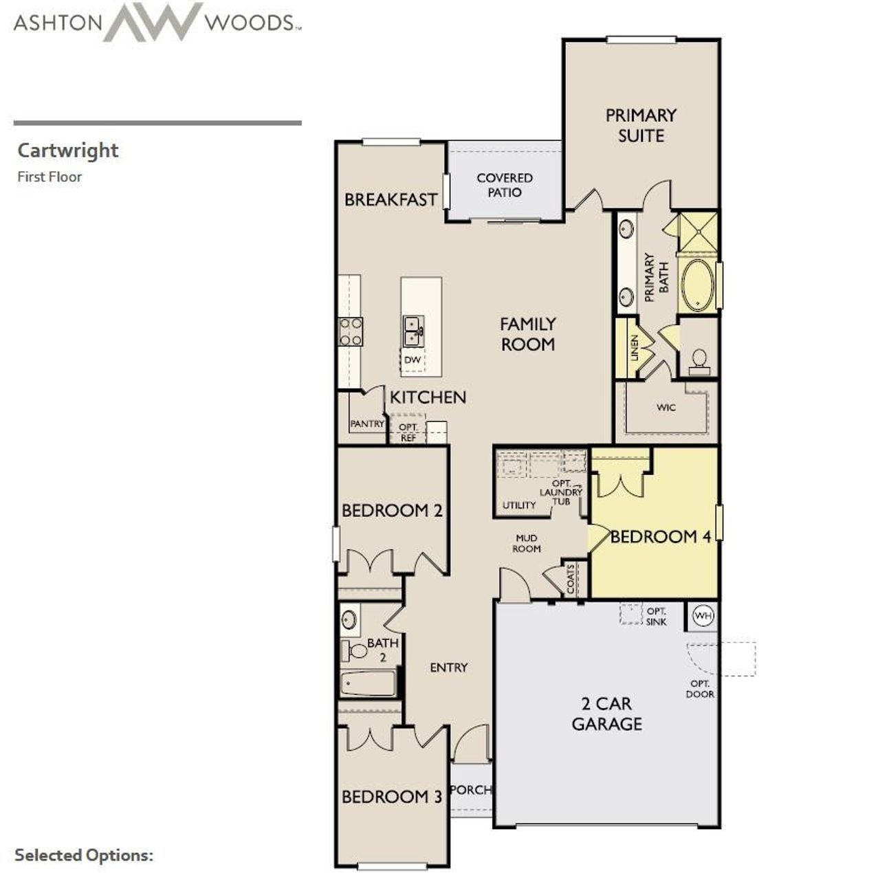 2D floor plan layout of this home in Patterson Ranch, Georgetown, TX (Image 2). 2D floor plan layout of this home in Patterson Ranch, Georgetown, TX (Image 2).