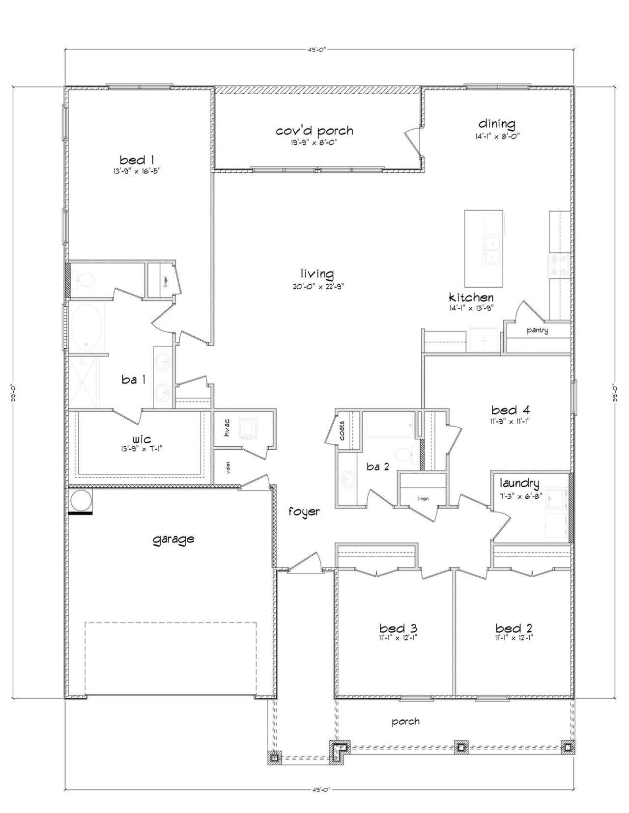 2D floor plan layout of this home in Destini Lane, Panama City, FL (Image 2). 2D floor plan layout of this home in Destini Lane, Panama City, FL (Image 2).