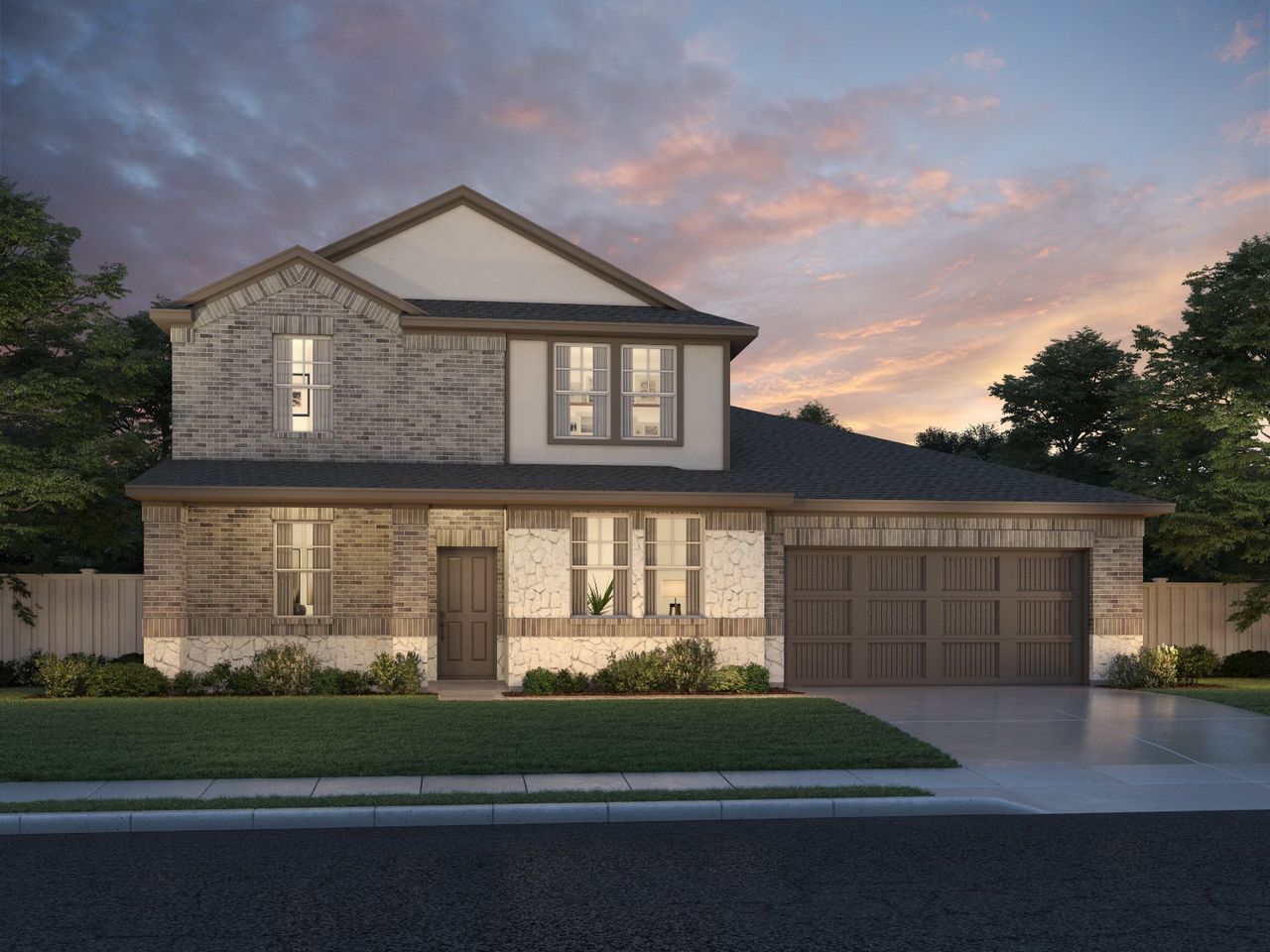 Representative exterior photo of a completed home built from the The Beacon (550) by Meritage Homes in Big Sky Ranch - Executive Collection, Dripping Springs, TX (Image 2). Representative exterior photo of a completed home built from the The Beacon (550) by Meritage Homes in Big Sky Ranch - Executive Collection, Dripping Springs, TX (Image 2).