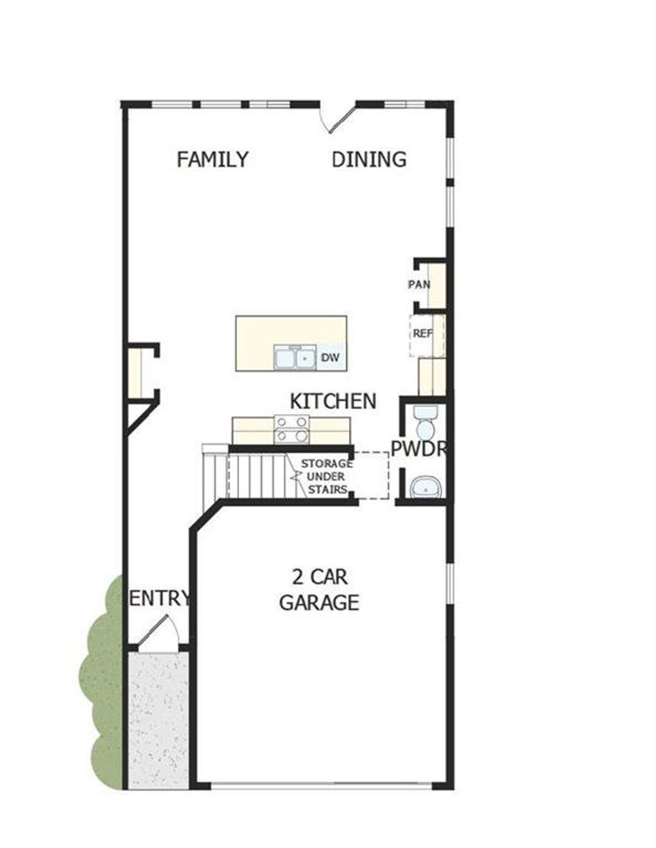 2D floor plan layout of this home in Grandview Terrace, Canton, GA (Image 2).