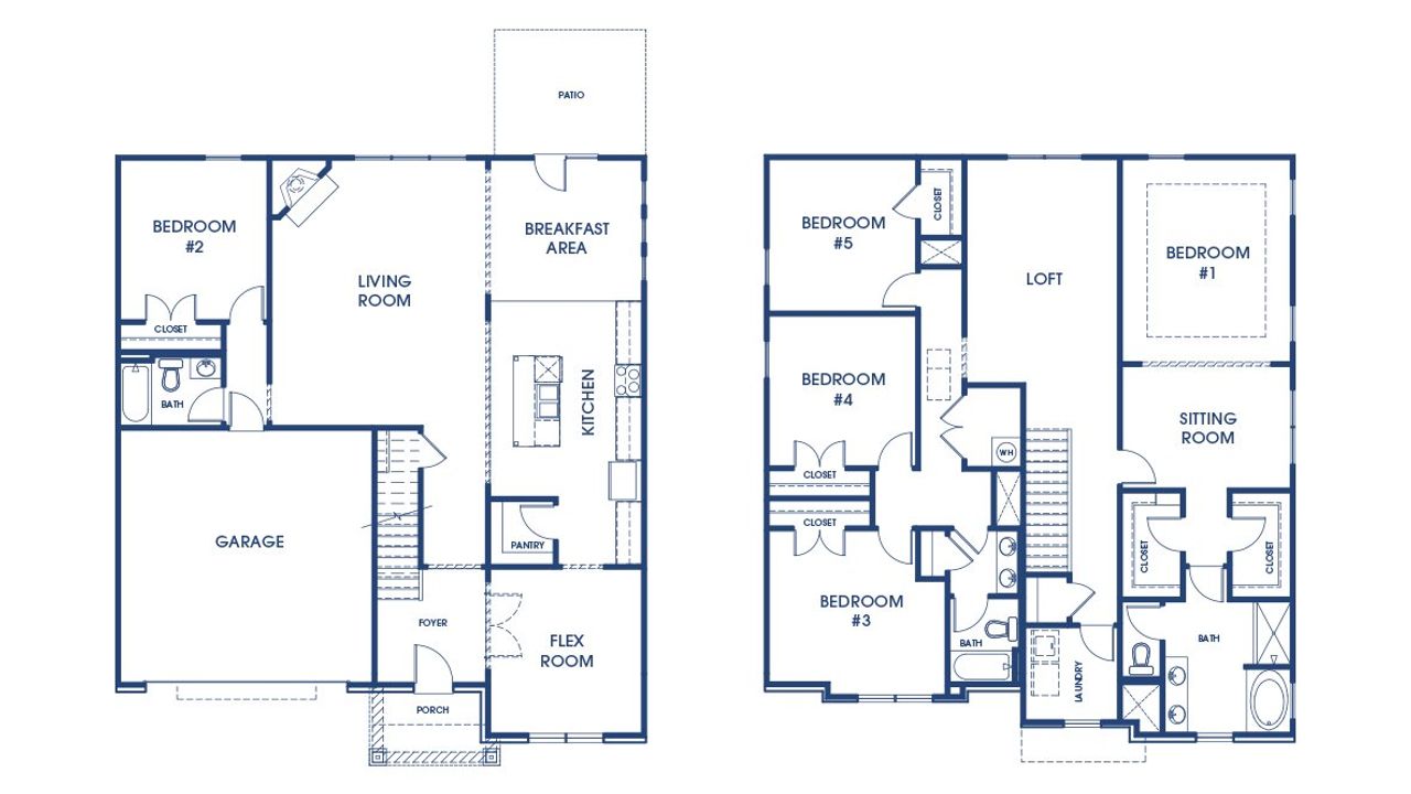 2D floor plan layout of this home in Independence, Loganville, GA (Image 2).