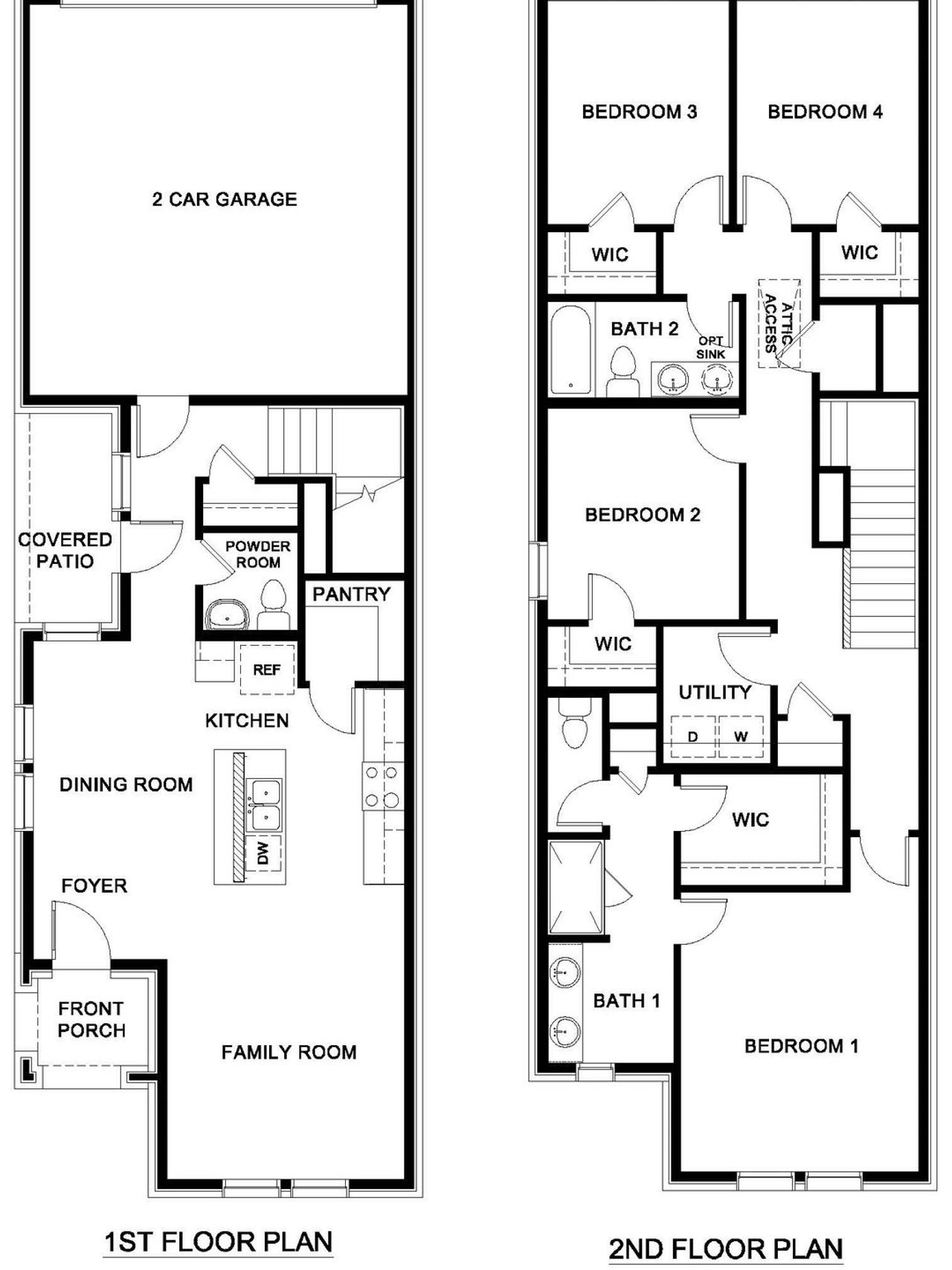 2D floor plan layout of this home in Waterbend, Euless, TX (Image 2).