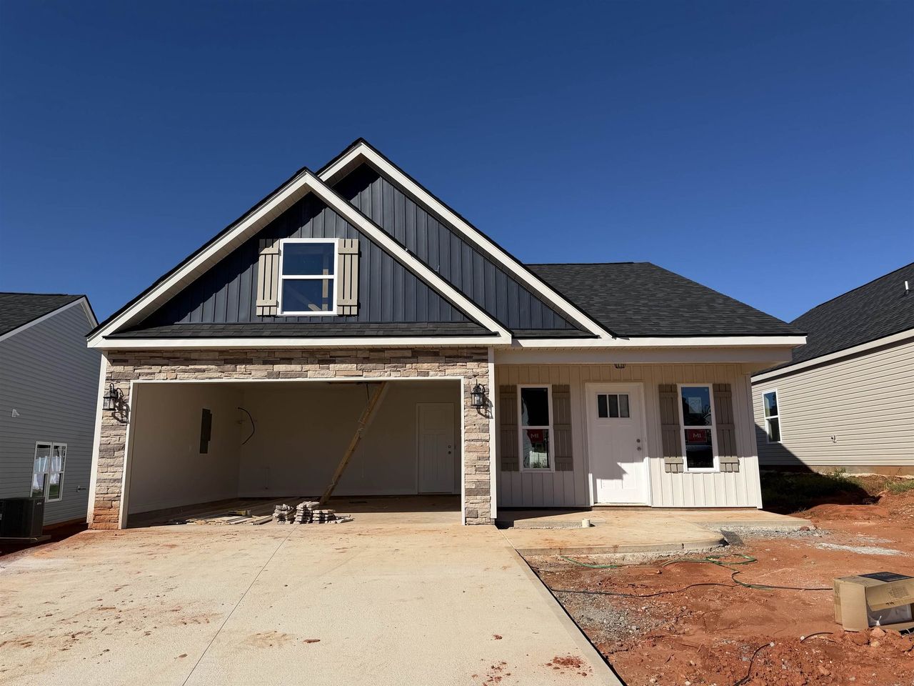In-progress construction of a new home in Cleveland Meadows, Spartanburg, SC (Image 2).