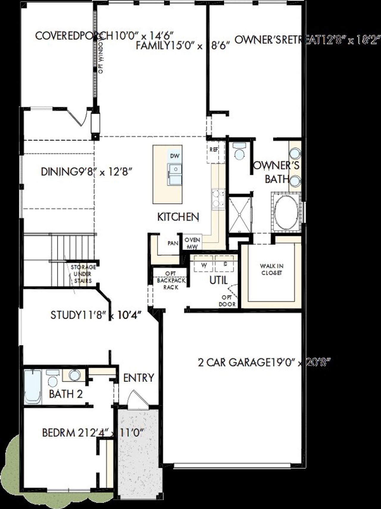 2D floor plan layout of this home in Treeline, Justin, TX (Image 2). 2D floor plan layout of this home in Treeline, Justin, TX (Image 2).