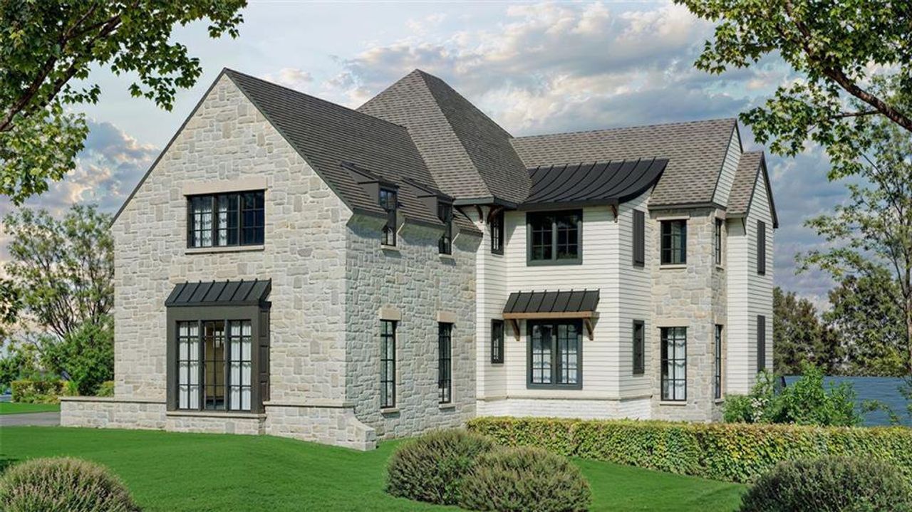 Front exterior of a new home in , Roswell, GA, highlighting curb appeal (Image 2).