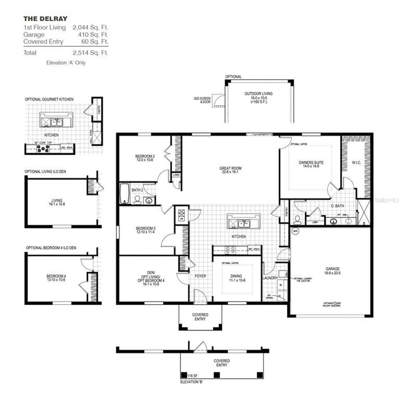 2D floor plan layout of this home in , Palm Coast, FL (Image 2).