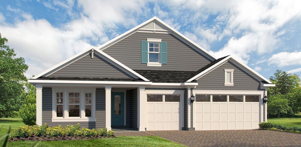 Representative exterior photo of a completed home built from the Lola by MasterCraft Builder Group in SilverLeaf, St. Augustine, FL (Image 2).