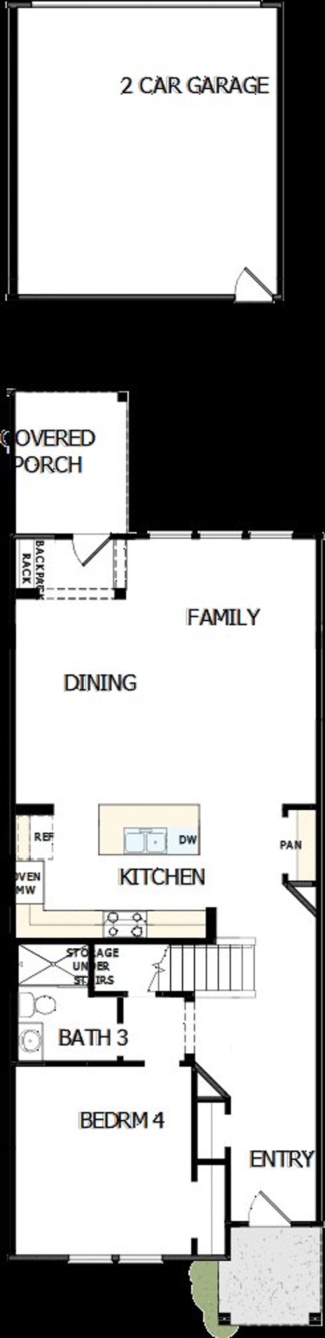 2D floor plan layout of this home in North Creek Village - Townhomes, Huntersville, NC (Image 2). 2D floor plan layout of this home in North Creek Village - Townhomes, Huntersville, NC (Image 2).