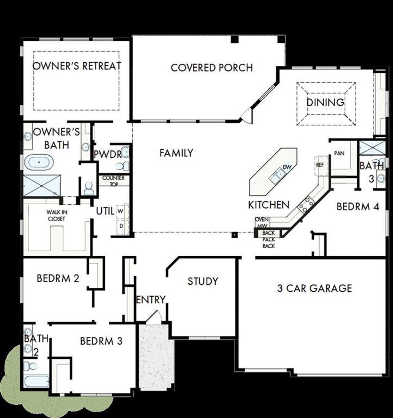 View of floor plan / room layout