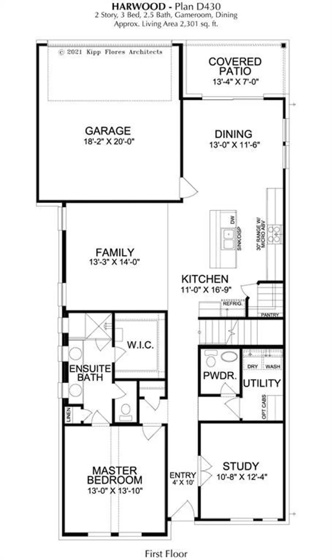 2D floor plan layout of this home in , Prosper, TX (Image 2).
