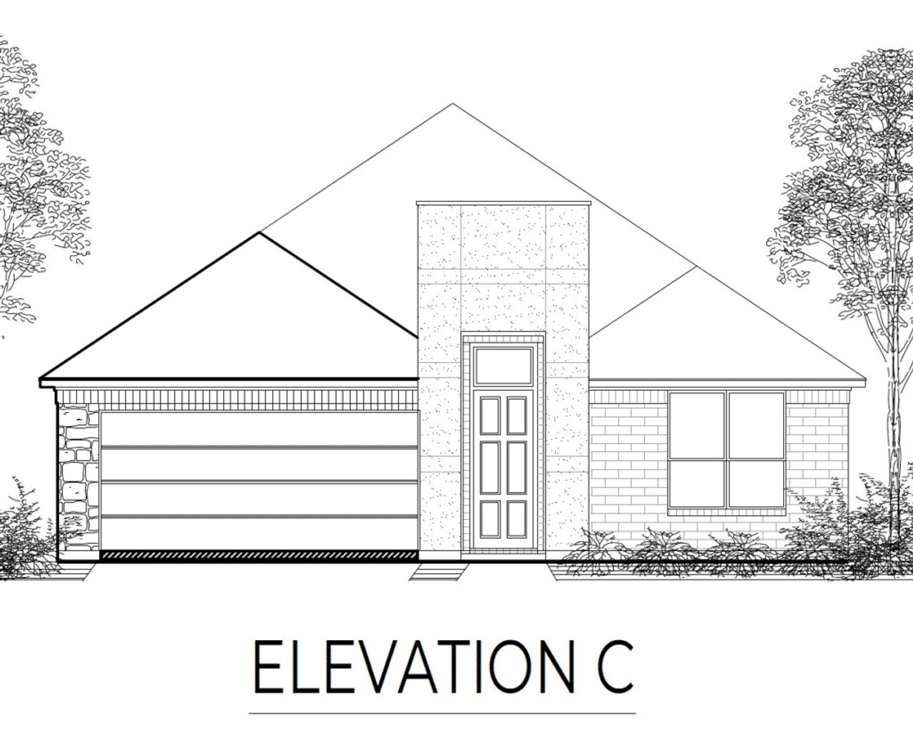 Representative rendering of the exterior for the The Mercedes by Lillian Custom Homes (Image 2).