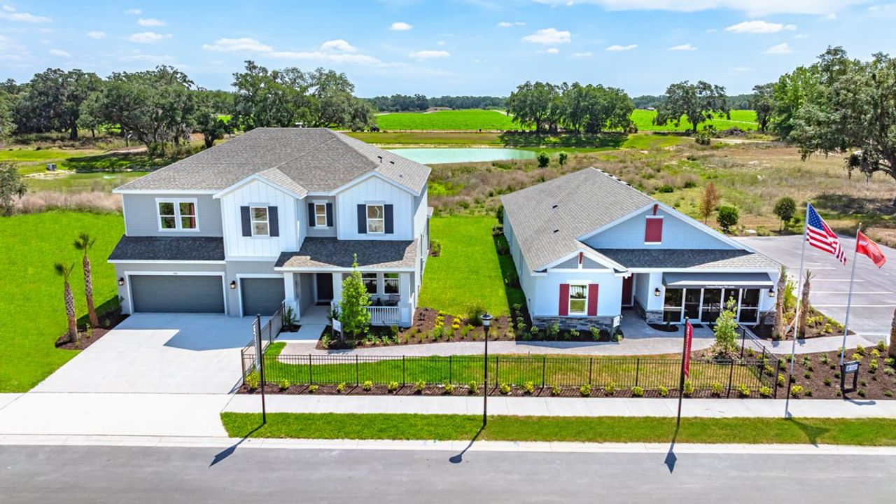 Front exterior of a new home in Timber Ridge, Plant City, FL, highlighting curb appeal (Image 2).