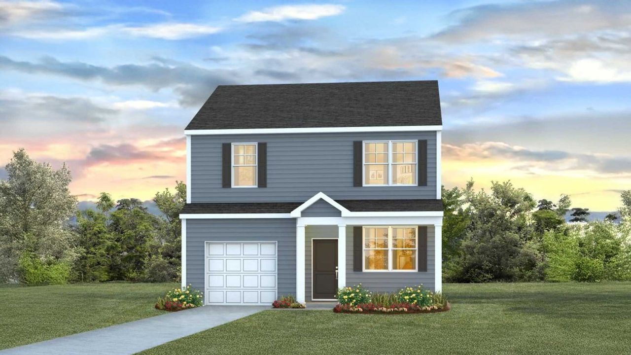 Representative exterior photo of a completed home built from the Brandon by D.R. Horton in Cobblestone Village, Savannah, GA (Image 2).