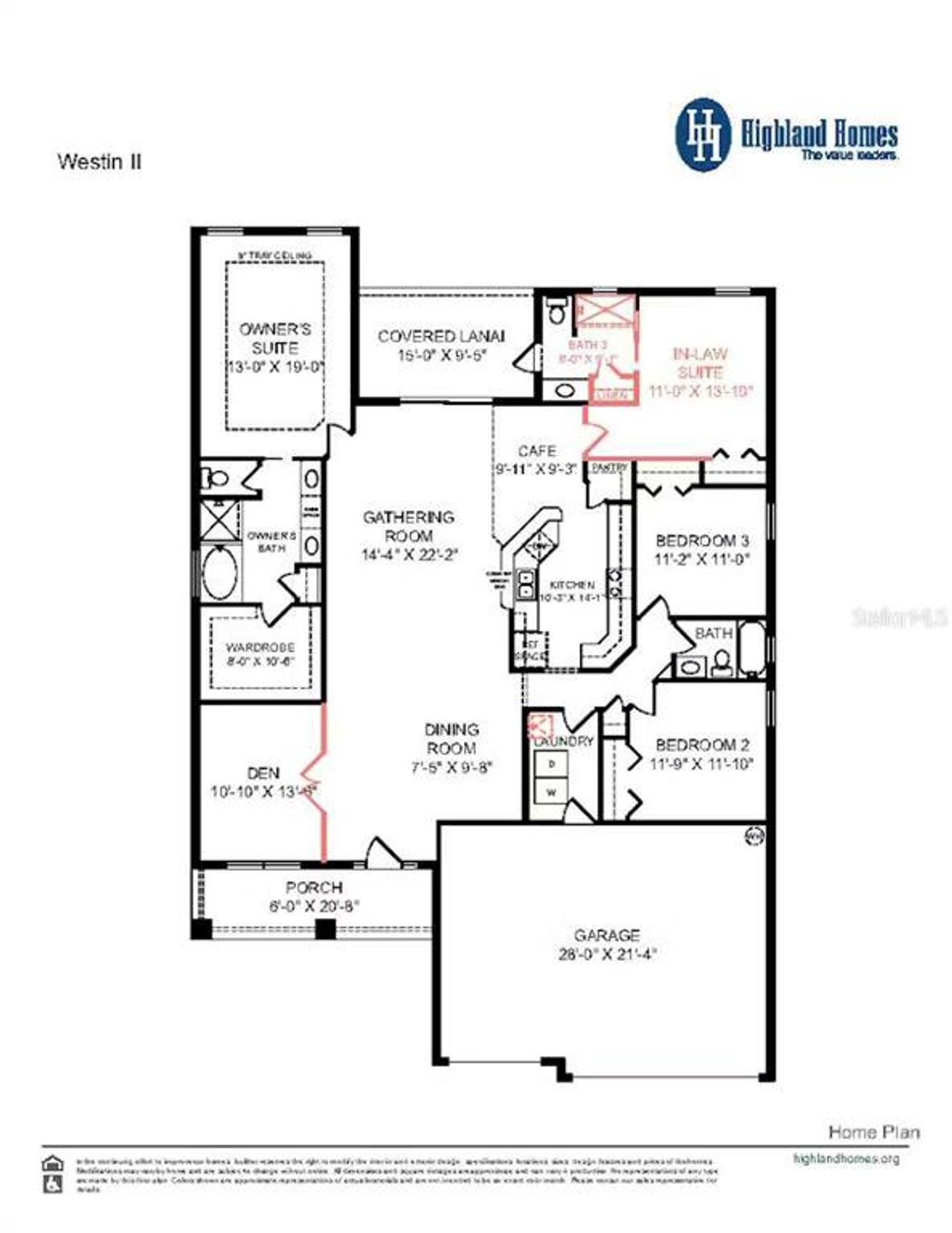 2D floor plan layout of this home in Copperleaf, Ocala, FL (Image 2).