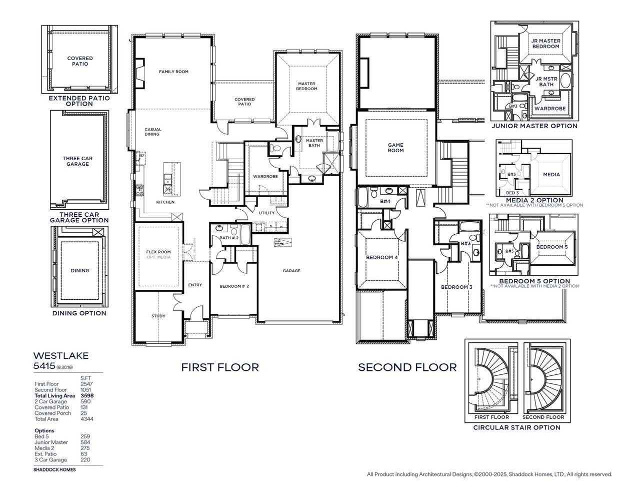 2D floor plan layout of this home in High Plains at Furst Ranch, Bartonville, TX (Image 2).