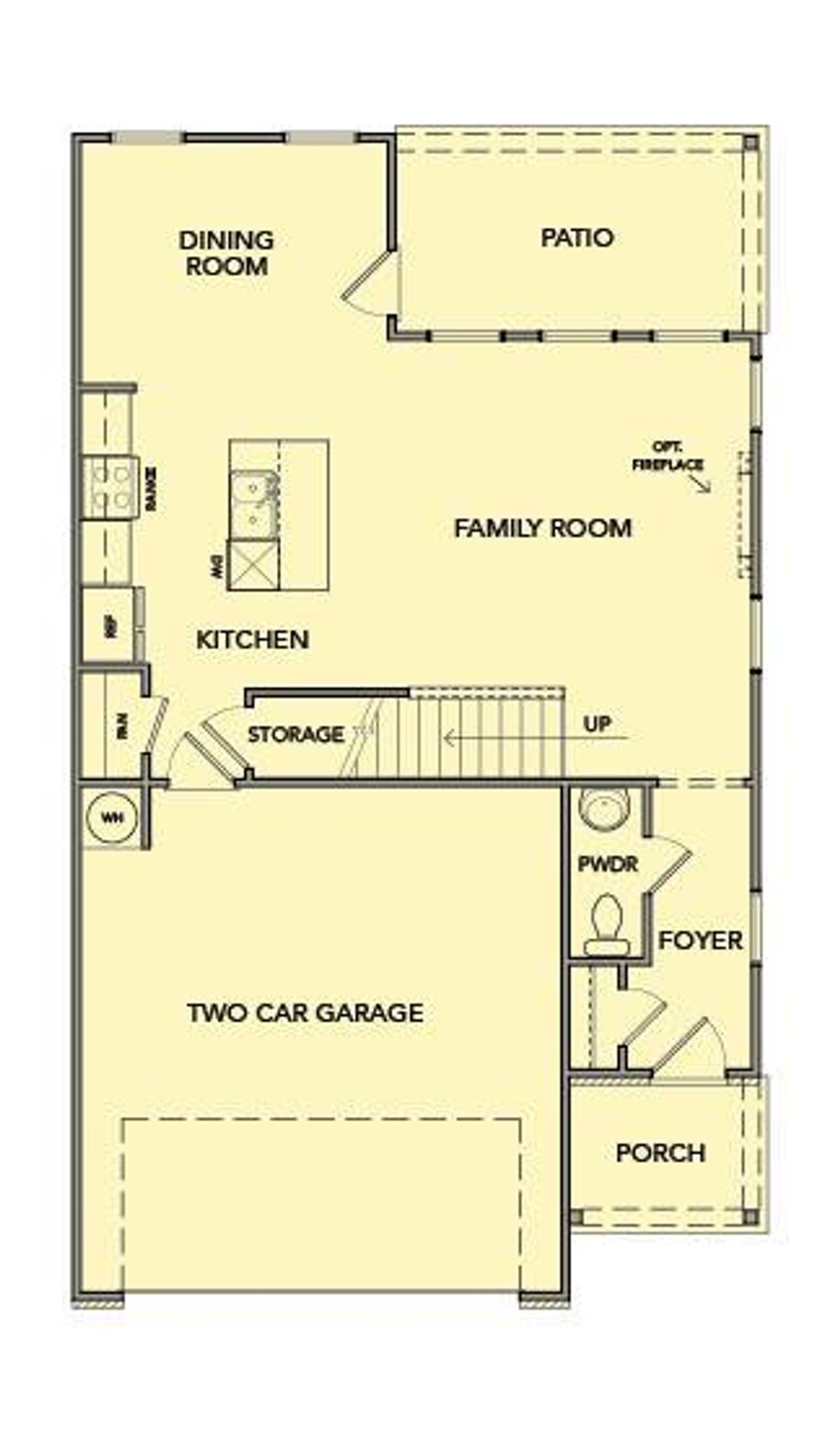 2D floor plan layout of this home in Sawmill Creek, Mableton, GA (Image 2).