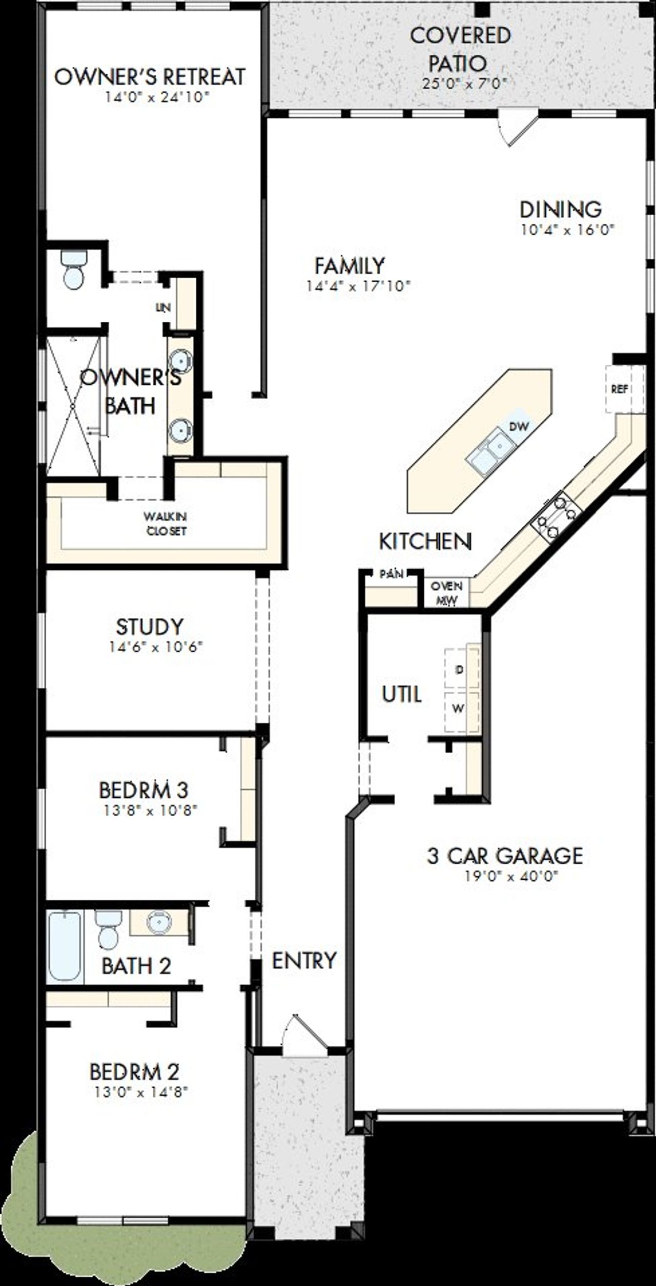 2D floor plan layout of this home in Tavolo at Soleo, San Tan Valley, AZ (Image 2). 2D floor plan layout of this home in Tavolo at Soleo, San Tan Valley, AZ (Image 2).
