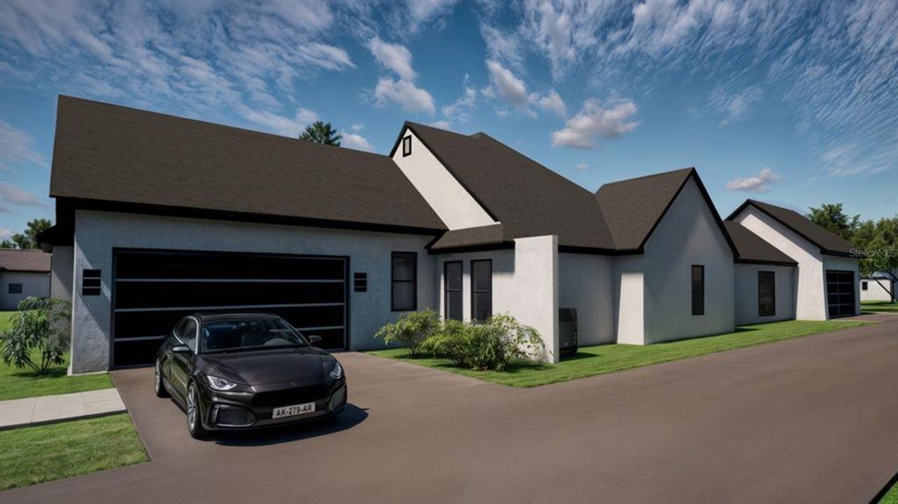 Front exterior of a new home in , Winter Garden, FL, highlighting curb appeal (Image 2).