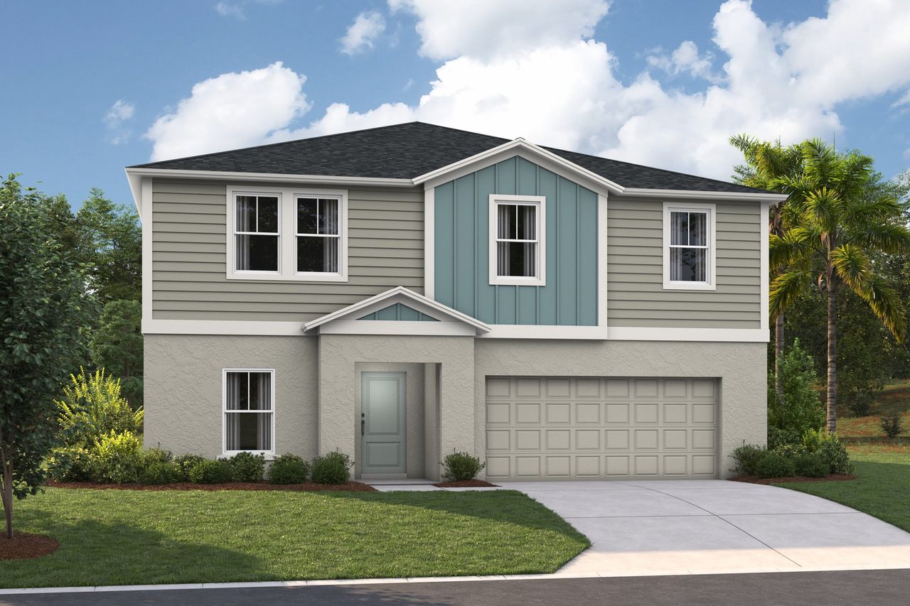 Representative exterior photo of a completed home built from the Gabriela by Casa Fresca Homes in Bellehaven, Belleview, FL (Image 2).