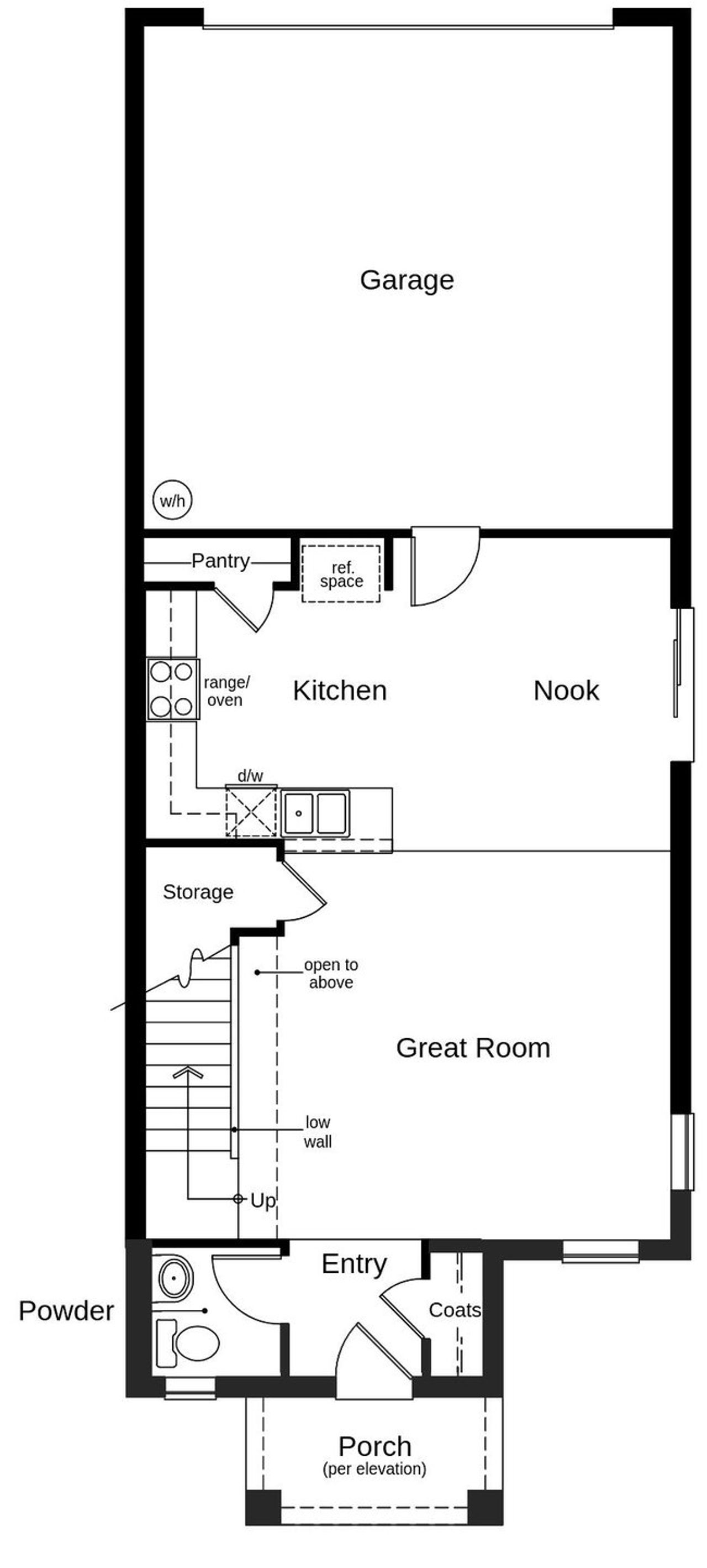 2D floor plan layout of this home in Bellaviva III at Westside, Davenport, FL (Image 2).