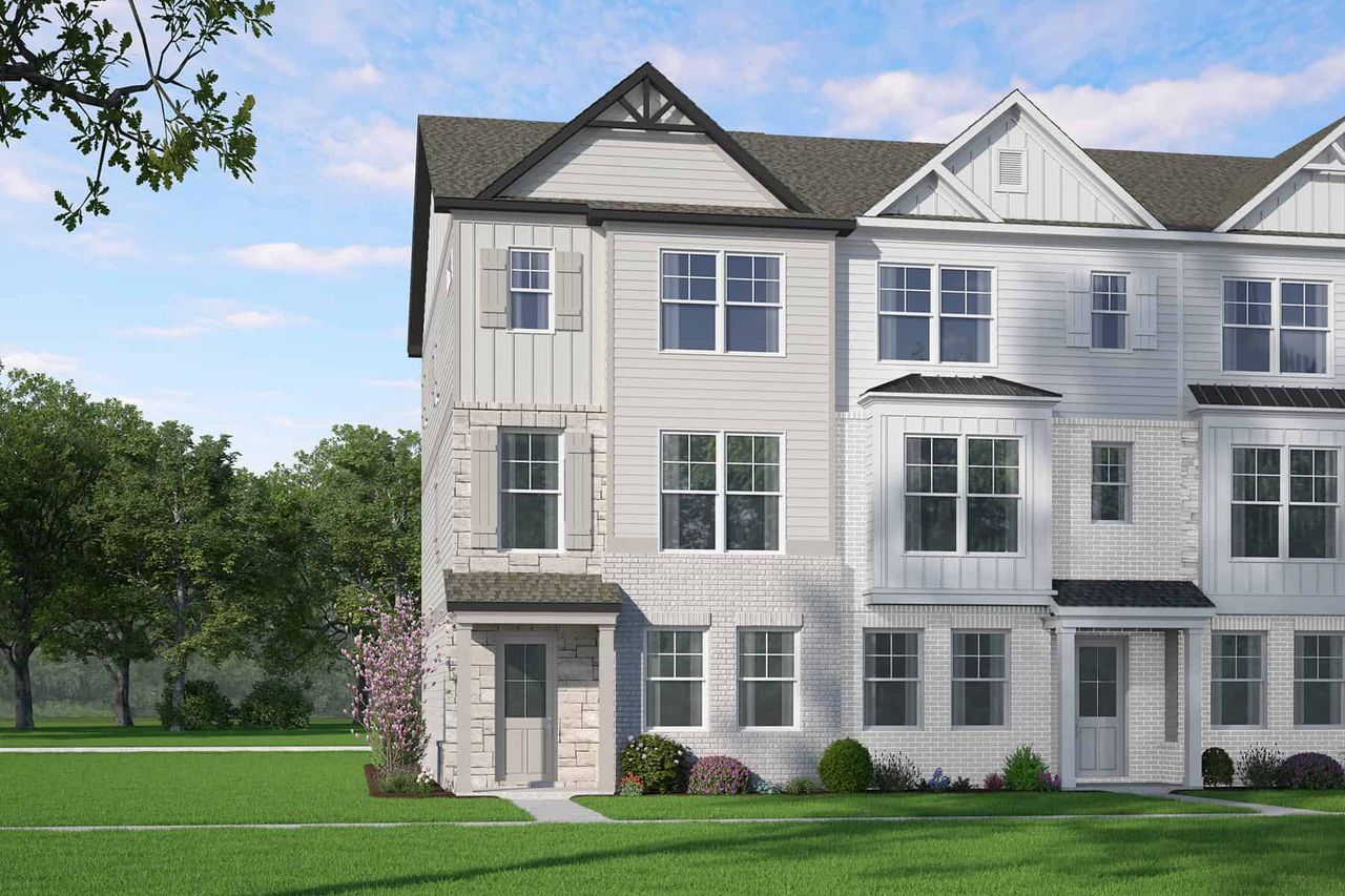 Representative exterior photo of a completed home built from the Lennox by McKinley Homes in Marietta Crossing Township, Marietta, GA (Image 2).