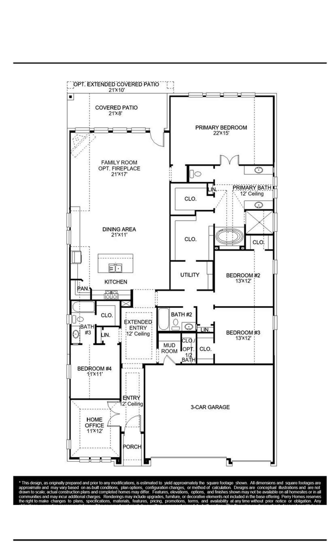 2D floor plan layout of this home in Juniper Springs, Lockhart, TX (Image 2).