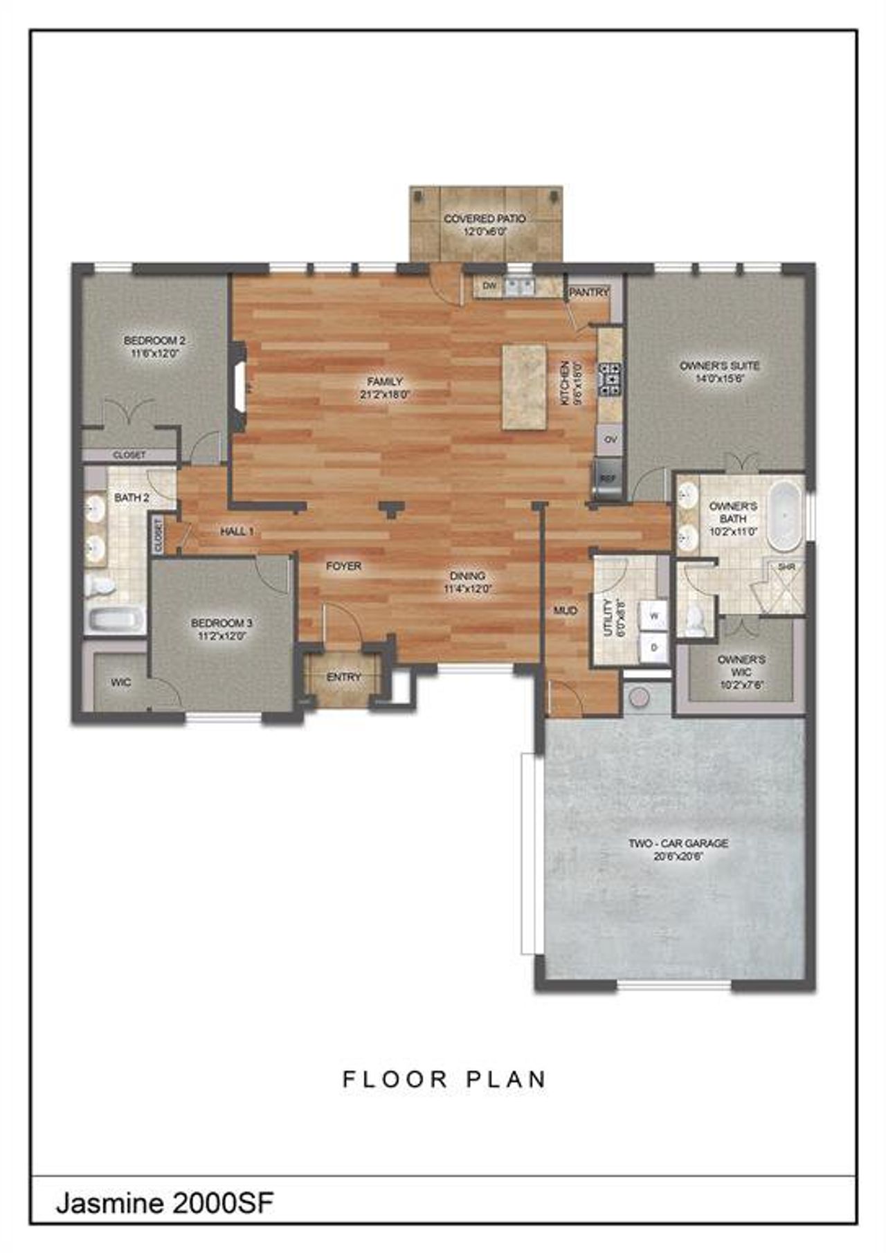2D floor plan layout of this home in Stagecoach Crossing, Bridgeport, TX (Image 2). 2D floor plan layout of this home in Stagecoach Crossing, Bridgeport, TX (Image 2).