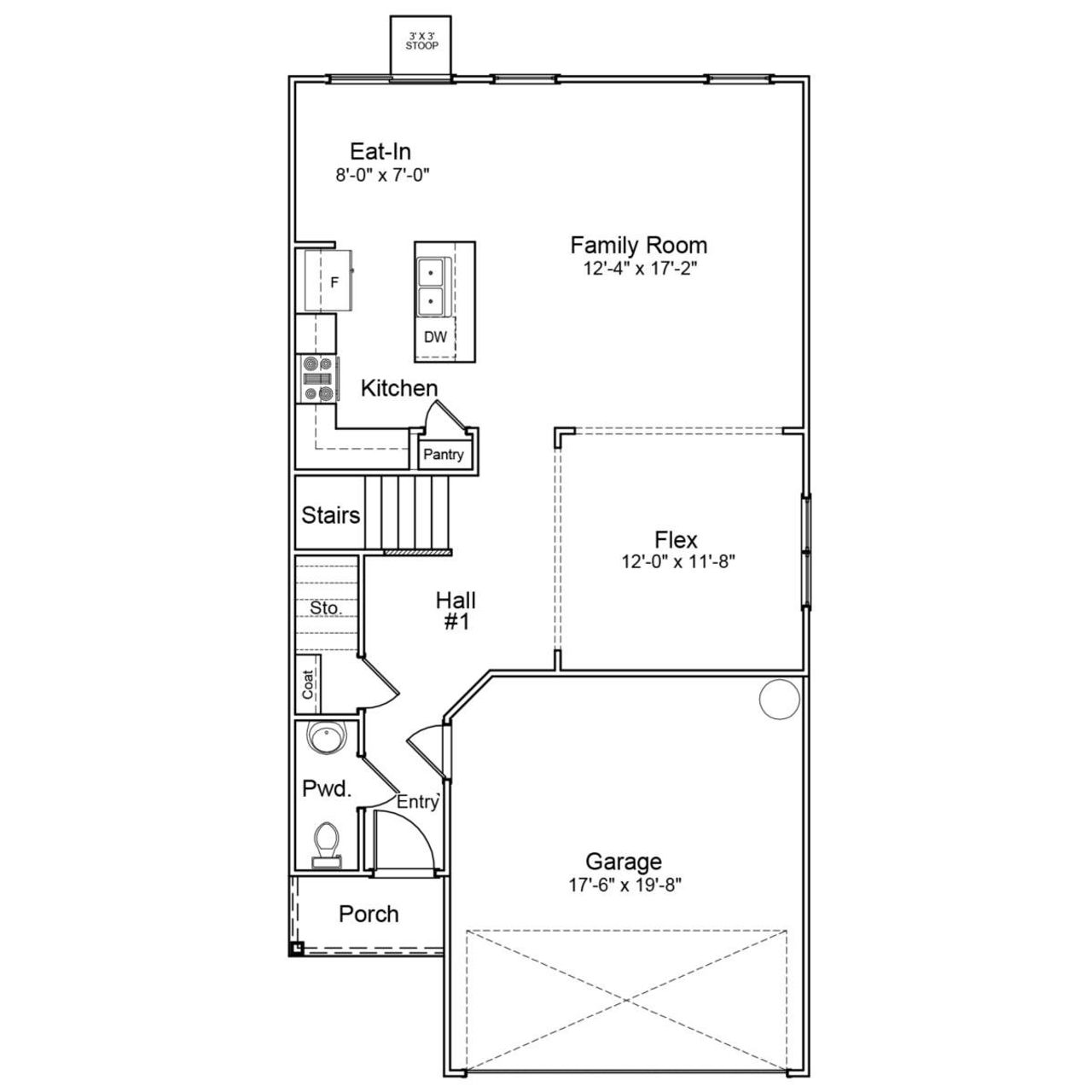 2D floor plan layout of this home in Bluefield, Lexington, SC (Image 2).