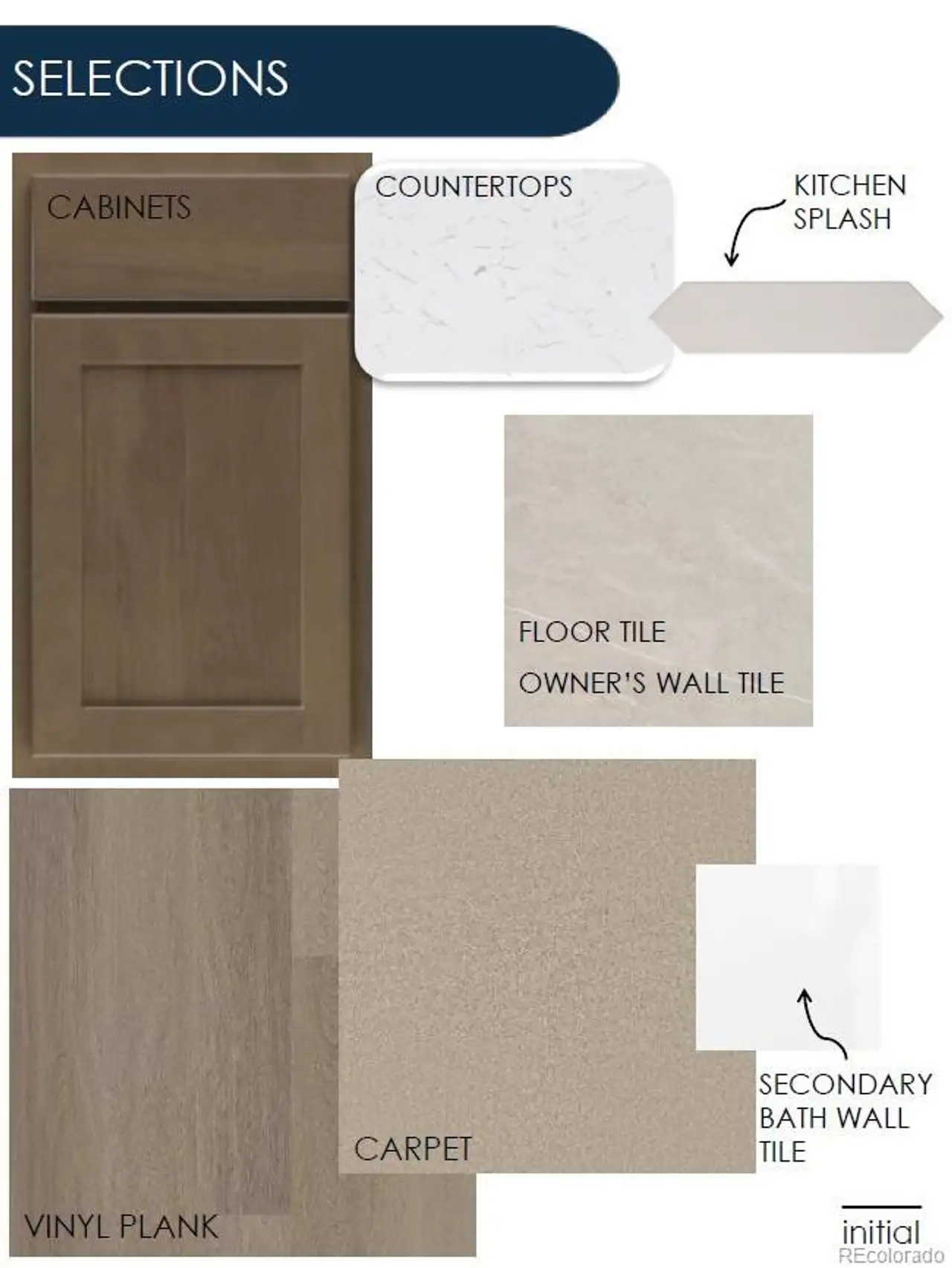 Sample of building materials used in homes in Cordovan, Longmont (Image 2).