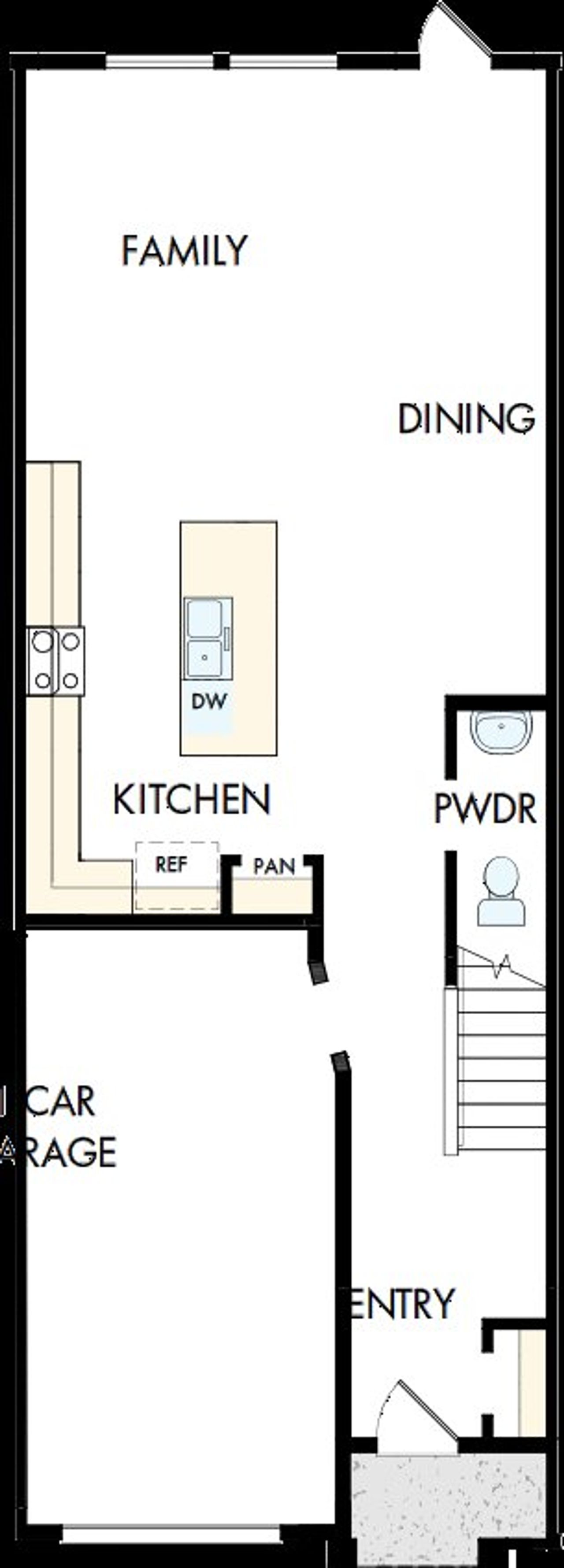 2D floor plan layout of this home in Preserve at The Cays – The Harbor Series, Daytona Beach, FL (Image 2).