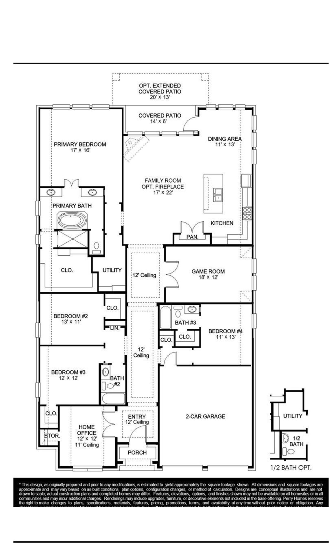 2D floor plan layout of this home in COLTON, Todd Mission, TX (Image 2).
