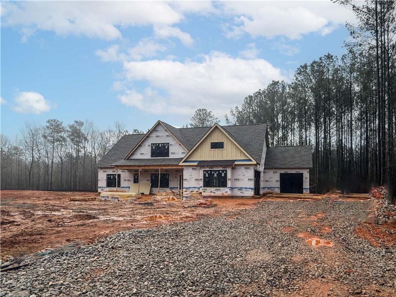 In-progress construction of a new home in St. Regis, Oxford, GA (Image 2).