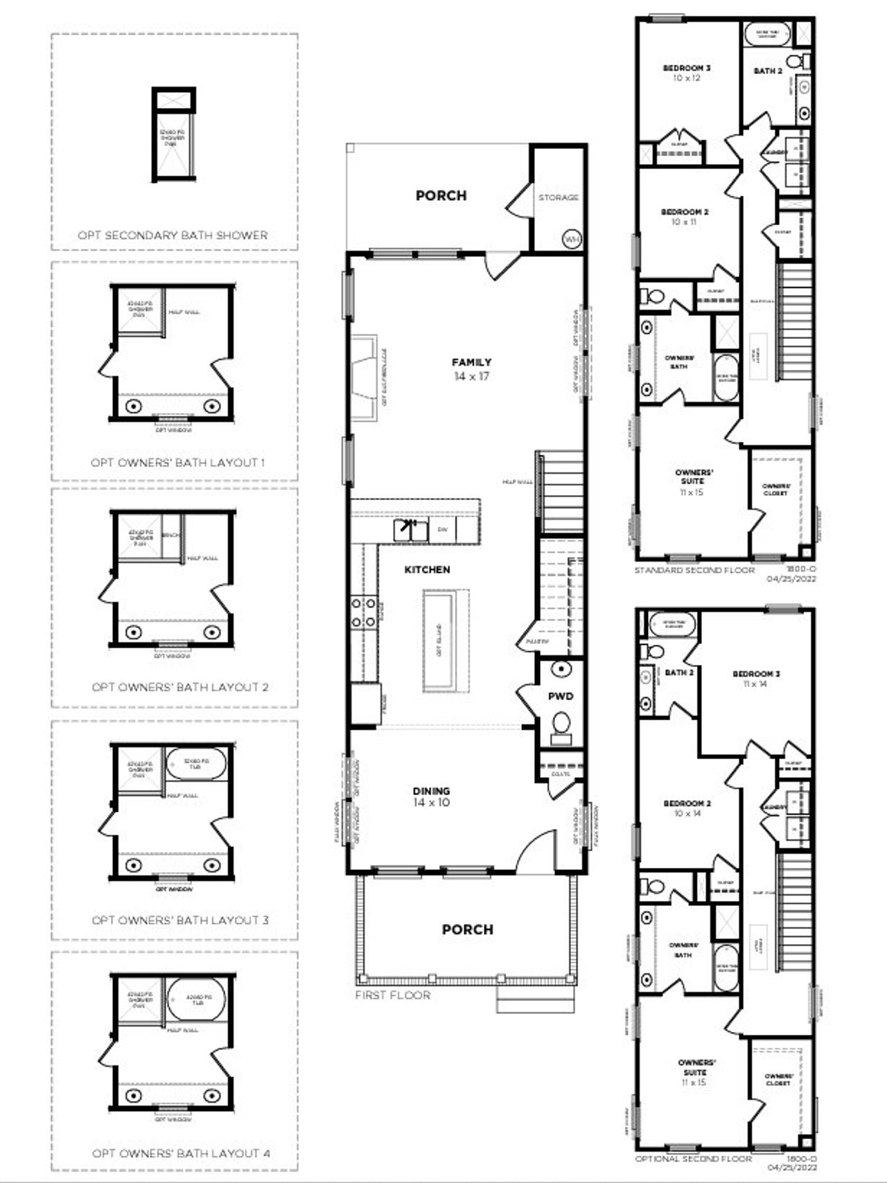 2D floor plan layout for the Barton O by Saussy Burbank in Nexton - Midtown, Summerville, SC (Image 2).