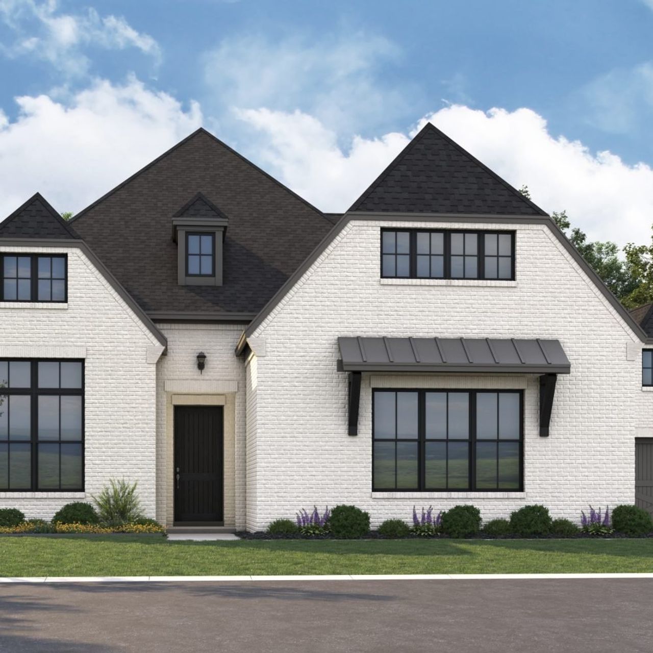 Front exterior of a new home in StarView, Prosper, TX, highlighting curb appeal (Image 2).