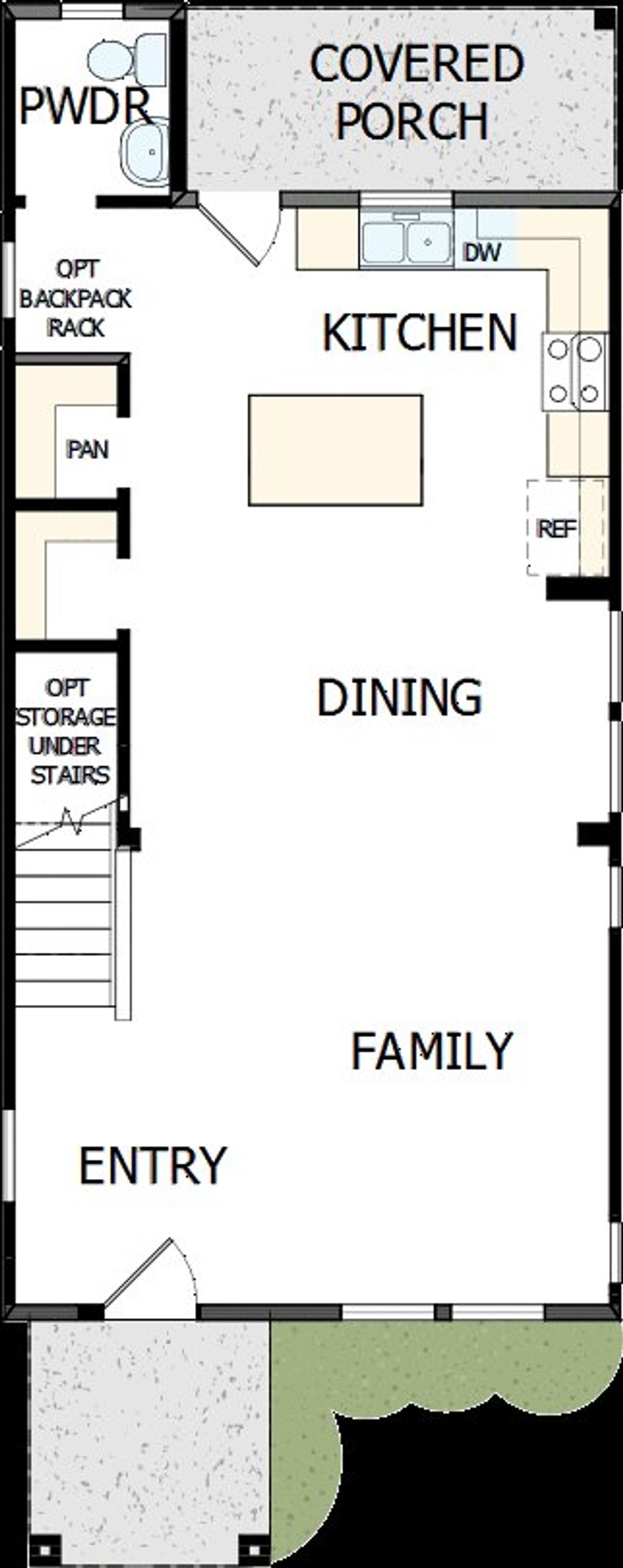 2D floor plan layout of this home in Nexton - Midtown - The Park Collection, Summerville, SC (Image 2).