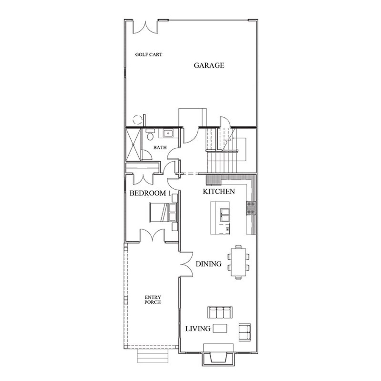 2D floor plan layout for the The Ivy by Kinglett Homes in Harmony, Auburn, GA (Image 2). 2D floor plan layout for the The Ivy by Kinglett Homes in Harmony, Auburn, GA (Image 2).