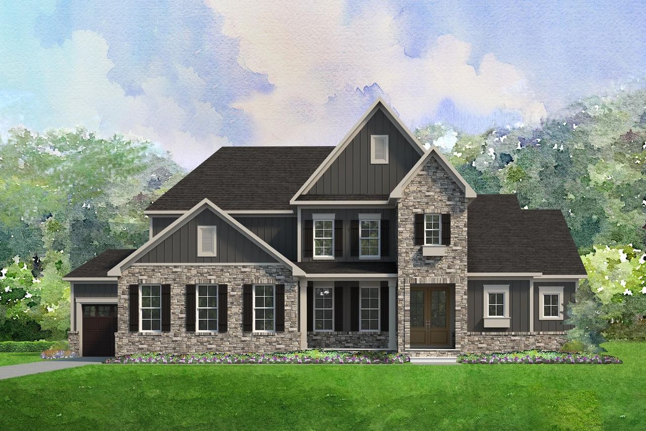 Representative exterior photo of a completed home built from the Hartford by Niblock Homes in Cordera, Concord, NC (Image 2).