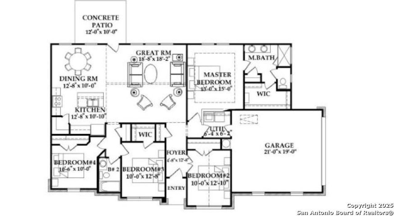 2D floor plan layout of this home in , Poteet, TX (Image 2). 2D floor plan layout of this home in , Poteet, TX (Image 2).