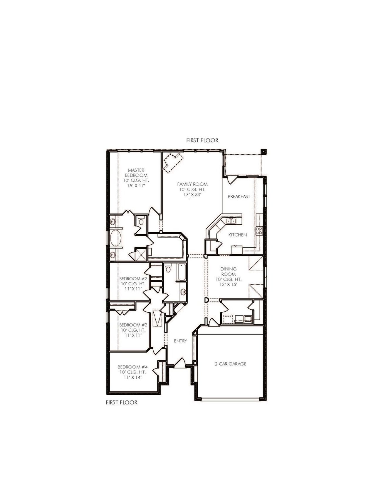 2D floor plan layout for the Gloster by Century Communities in Town Creek Crossing, Montgomery, TX (Image 2). 2D floor plan layout for the Gloster by Century Communities in Town Creek Crossing, Montgomery, TX (Image 2).