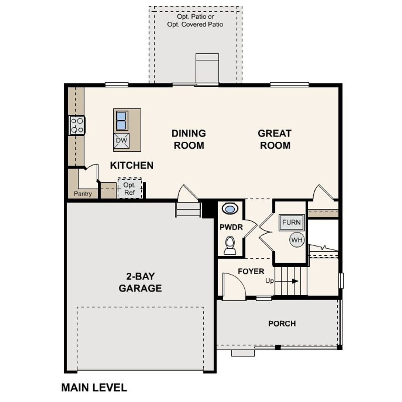 2D floor plan layout of this home in Bella Vista, Lochbuie, CO (Image 2).