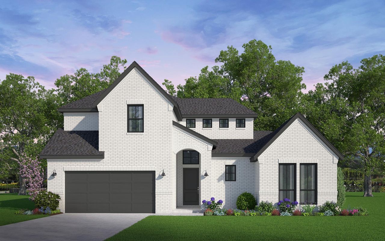 Representative exterior photo of a completed home built from the Tucker by Brookfield Residential in Elyson, Katy, TX (Image 2).