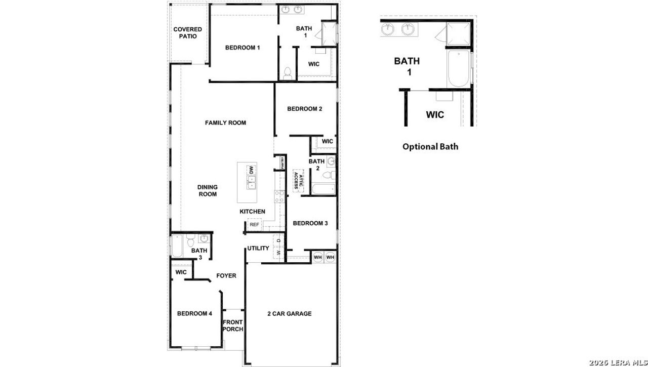 2D floor plan layout of this home in , Boerne, TX (Image 2).