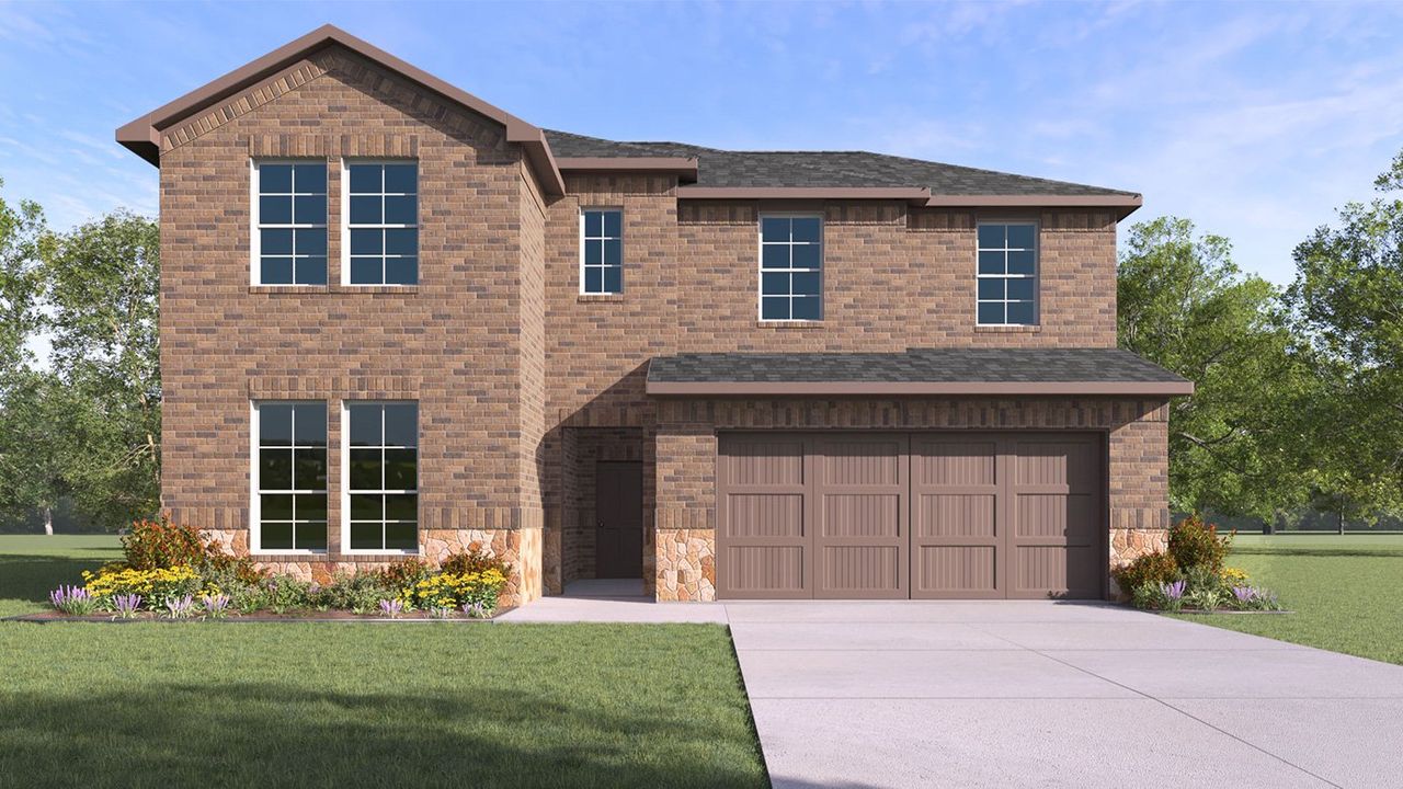 Image 2 representing the 2398 Estes by D.R. Horton in Silverado, Aubrey, TX.