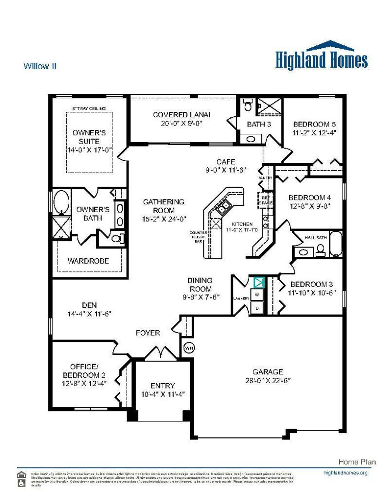 Willow II - Home Layout