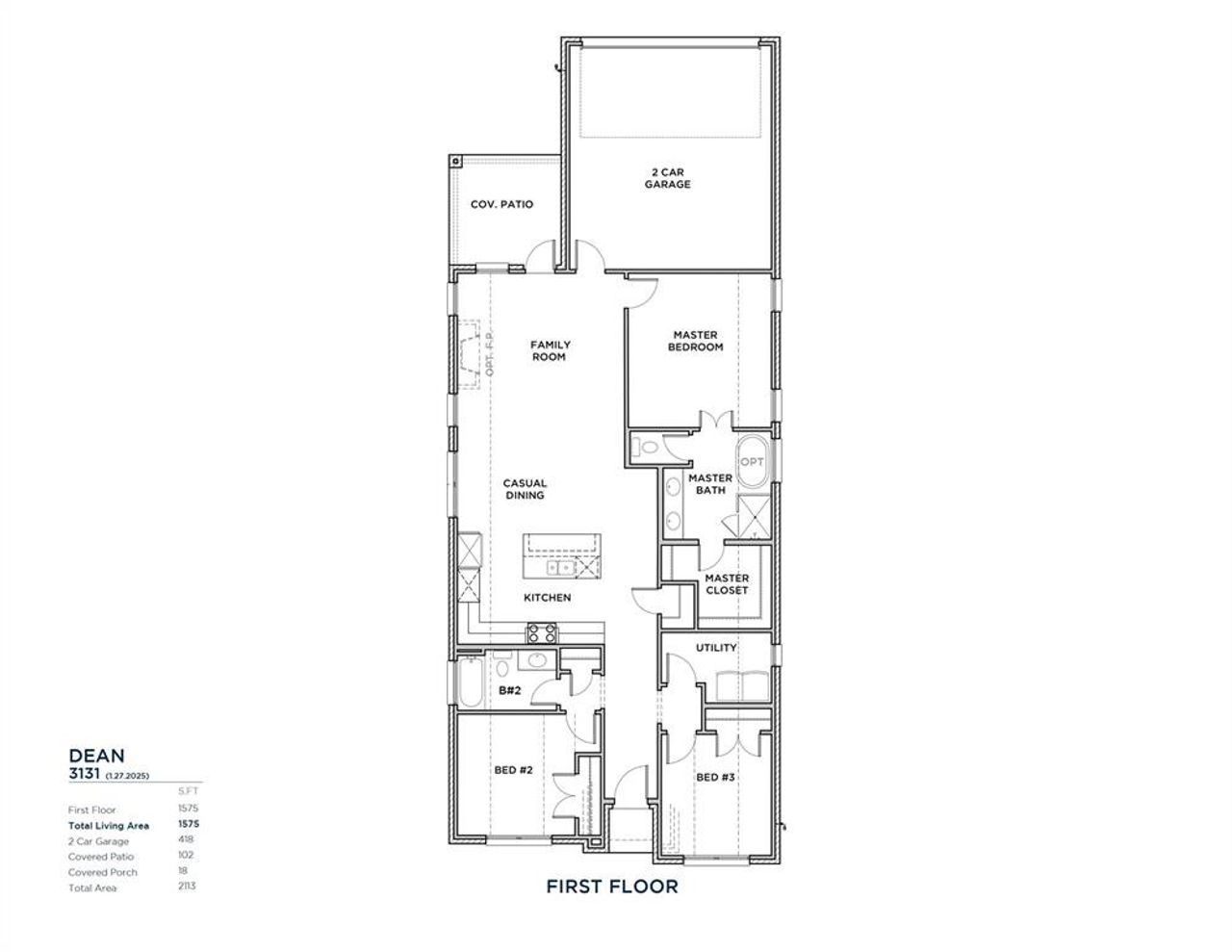 2D floor plan layout of this home in Cottages of Celina, Celina, TX (Image 2). 2D floor plan layout of this home in Cottages of Celina, Celina, TX (Image 2).